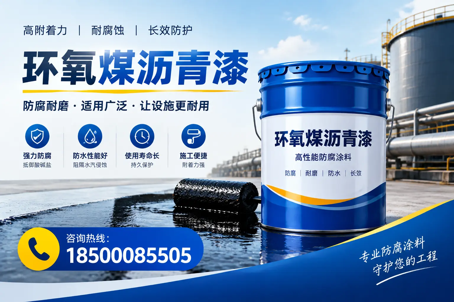 环氧煤沥青漆与其他涂料的对比分析,助力梧州企业决策